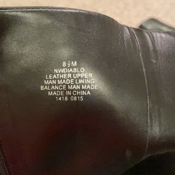 Nine West black leather riding boots women’s - Picture 4 of 4